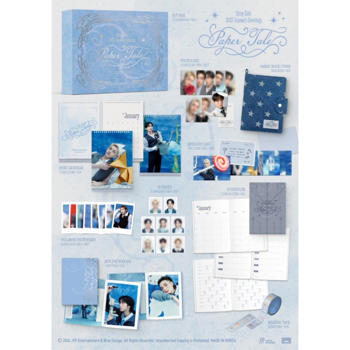 Coffret Season's Greetings 2027 coréen de Stray Kids.