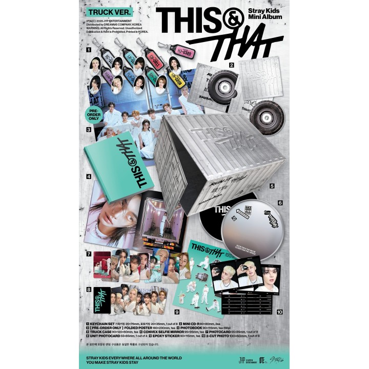 Coffret CD This & That Stray Kids Truck version