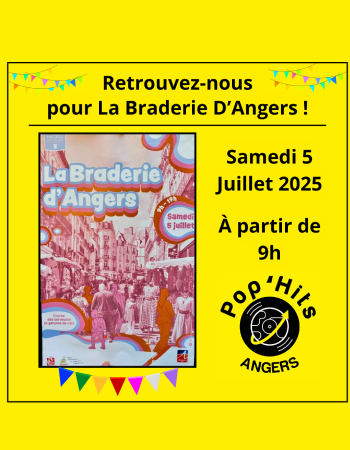 Pop'Hits participe à la braderie d'Angers !
