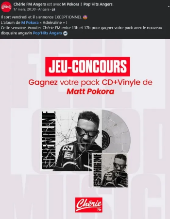 Pop'Hits Angers et Chérie FM Angers