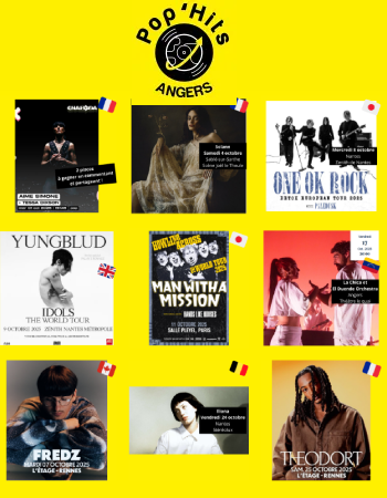 Pop'Hits sélectionne pour vous le concer d'octobre 2025 !